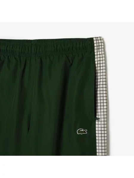 Lacoste Spodnie Dresowe Neo Heritage Z Blokadą Koloru Relaxed Fit zielone