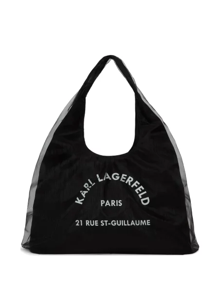 Geantă shopper Karl Lagerfeld plasă negru