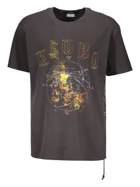 Тениска Ksubi с принт сиво