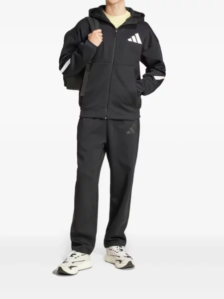 Бягане тениска Adidas с автограф отразяващ черно