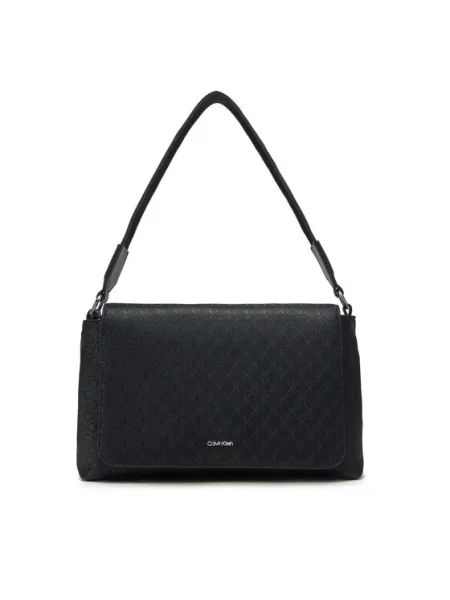 Calvin Klein Torbica Ck Must Satchel_Mono crna