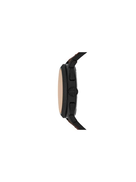 FOSSIL Analógové hodinky MACHINE gaštanová / čierna hnedá