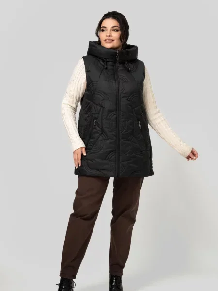 Жилет з утеплювачем All Posa чорний