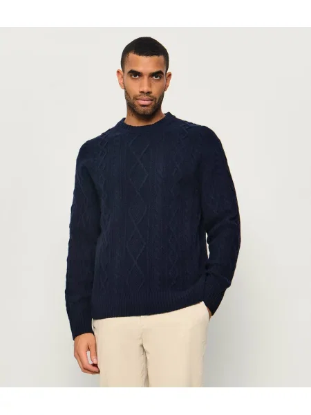 BOSS ORANGE De lână pulover Atreccio | Relaxed fit portocaliu