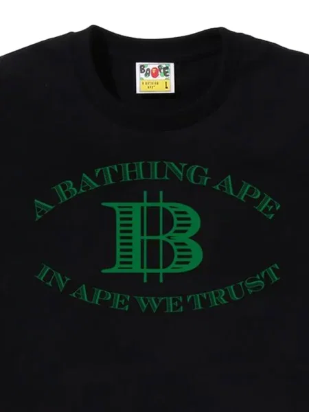 Tricou A Bathing Ape® cu imagine negru