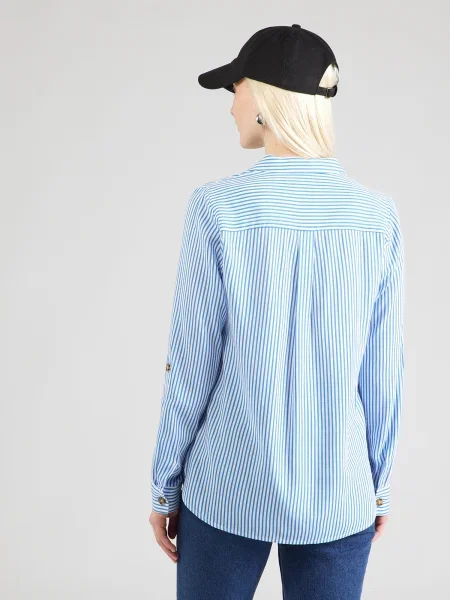 VERO MODA Bluză VMBUMPY albastru alb