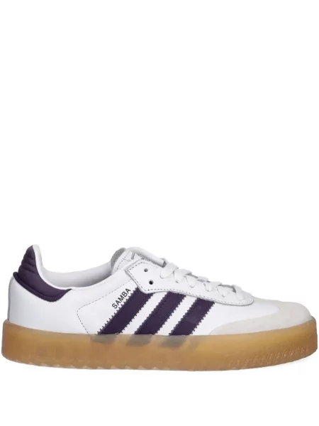 Sneakerși Adidas Predator cu broderie cu dungi din piele de căprioară albastru