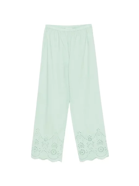 Pantaloni Mc2 Saint Barth cu broderie verde