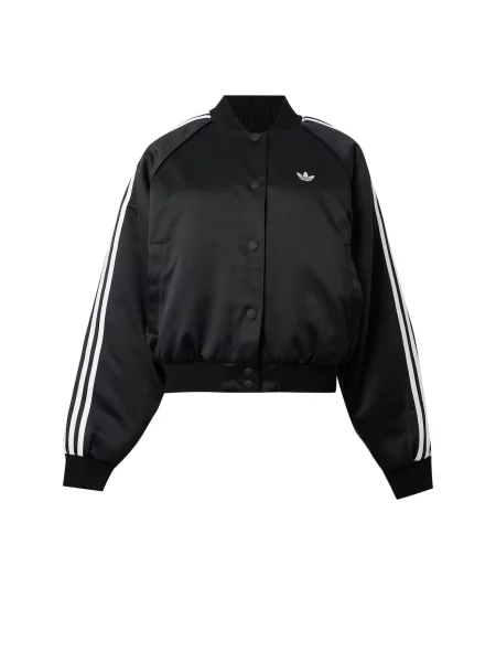 ADIDAS ORIGINALS Geacă de primăvară-toamnă SST negru alb