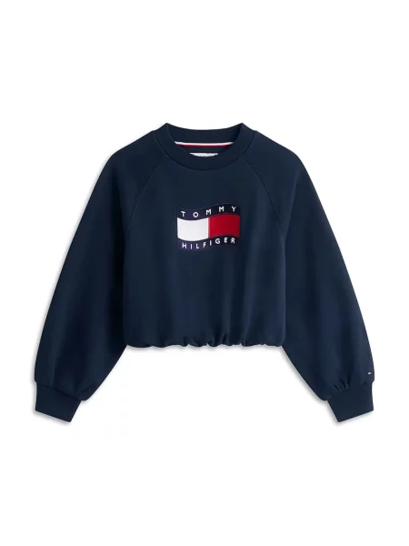 Tommy Hilfiger dukserica s pamukom plava