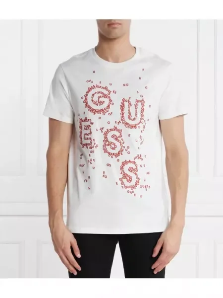 GUESS Tricou alb