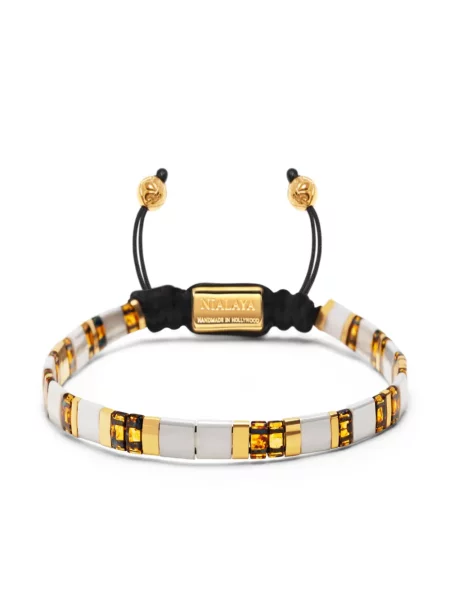 Гривна Nialaya Jewelry мъниста бяло