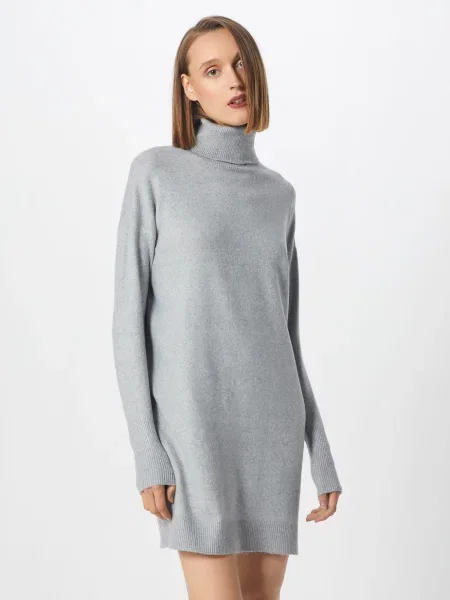 VERO MODA Pletené šaty Brilliant' sivá