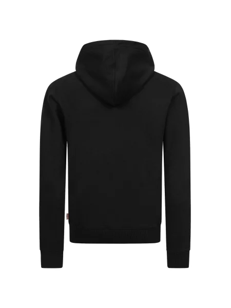 LONSDALE Sweater majica Claughton crna bijela