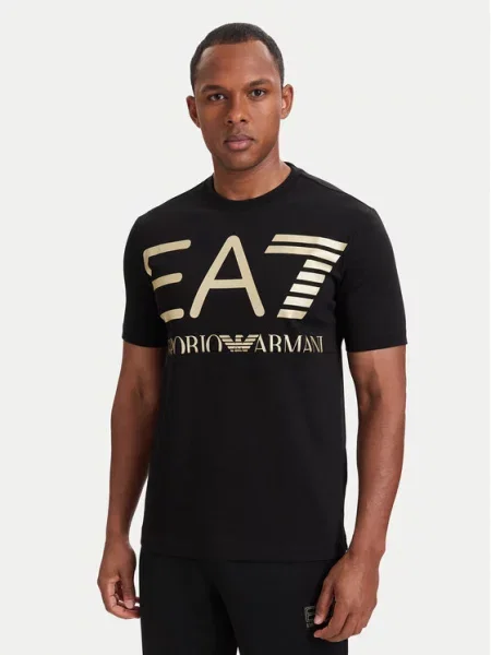 Emporio Armani Funkčné tričko zlatá čierna
