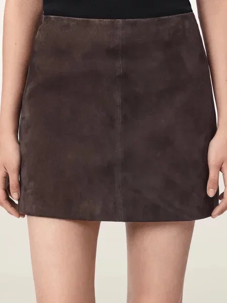 Кожаная юбка Allsaints
