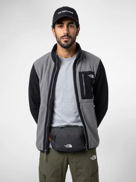 Pánska fleecová mikina The North Face Yumiori Full Zip smoked pearl/tn čierna