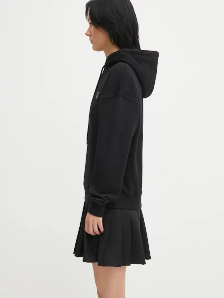 Maison Kitsuné hanorac de Bold Fox Head Patch cu glugă cu imprimeu negru