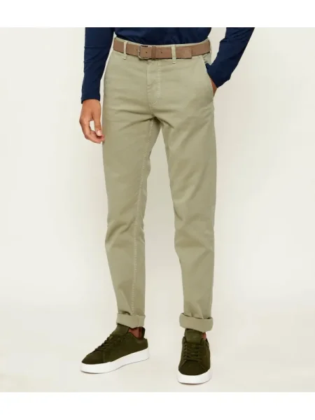 BOSS ORANGE Chino nadrág zöld