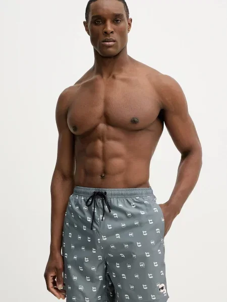 Karl Lagerfeld pantaloni scurti de baie IKON verde