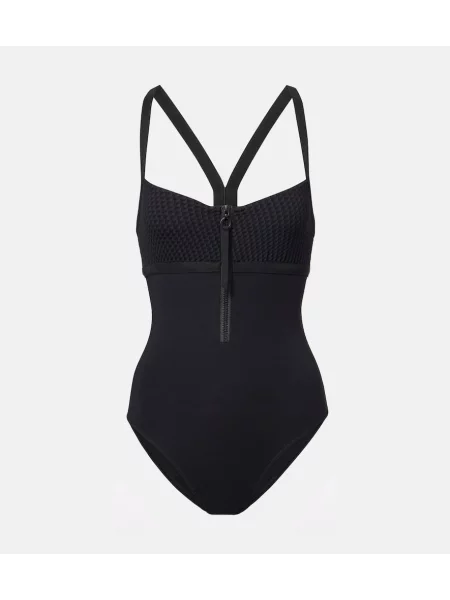 Costum de baie Eres din jacard negru