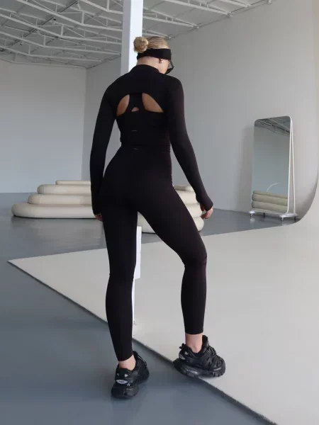 Леггинсы Asalart из микрофибры черные