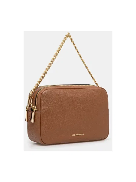 Torebka crossbody Michael Kors skórzana brązowa