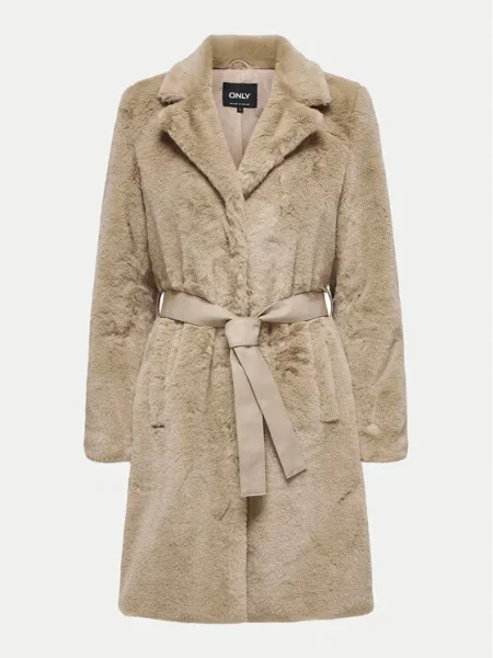 Palton de blană Only bej