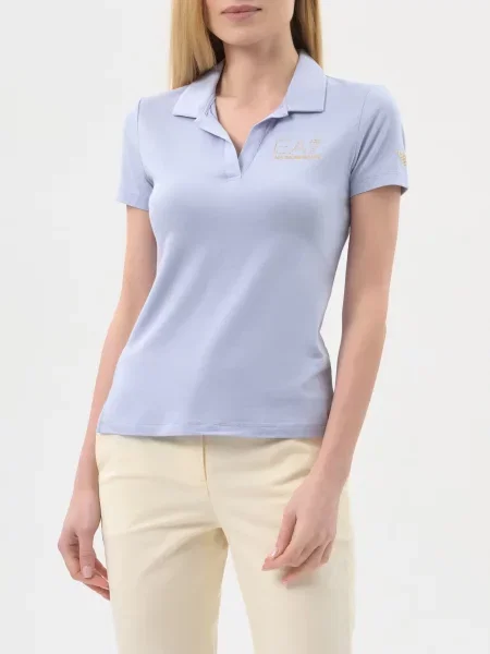 Поло Ea7 Emporio Armani блакитне