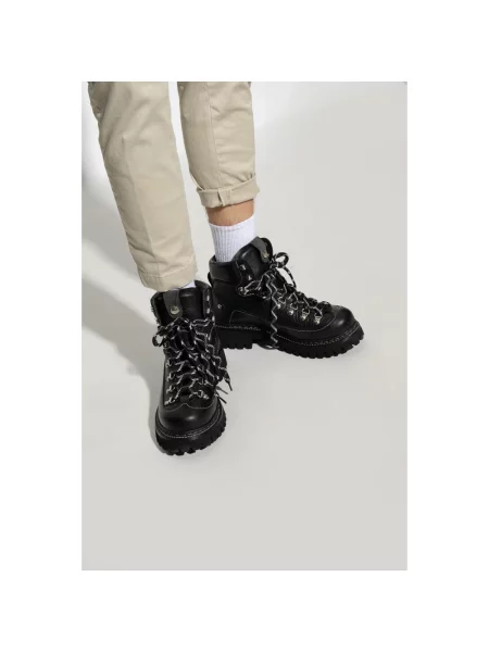 Botki Dsquared2 skórzane czarne