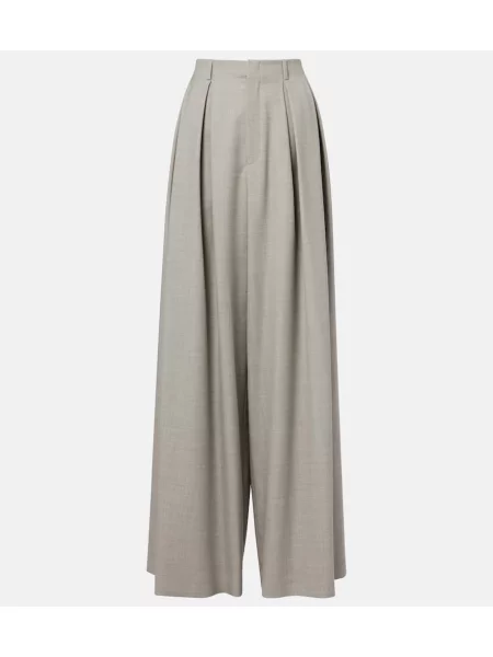 Volnene hlače Ralph Lauren Collection siva