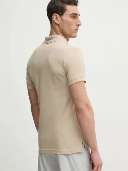 Tommy Hilfiger koszulka polo Mężczyźni jednolity S beżowy