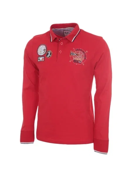 Tricou polo copii Vent Du Cap roșu