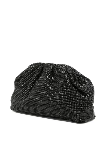Geantă plic Twenty Fourhaitch cu volane negru