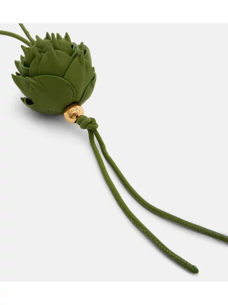 Pandantiv Loewe din piele verde