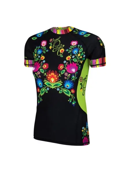 Koszulka sportowa Rashguard MMA EXTREME HOBBY FOLK czarna
