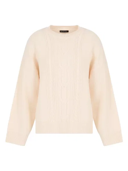 Sweter z golfem Armani Exchange do golfa beżowy