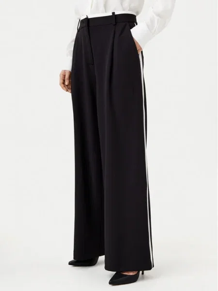 Motivi Pantaloni palazzo Wide Leg negru