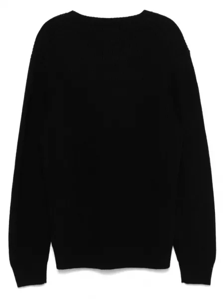 Pulover Seven Gauge de lână cu decolteu rotund negru