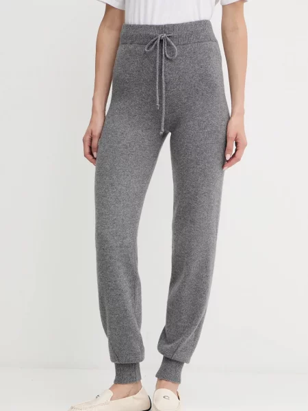 Twinset pantaloni de trening din lână gri