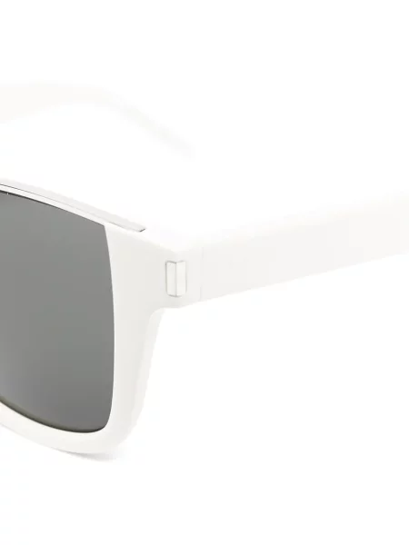 Ochelari de soare pătrați Saint Laurent Eyewear alb