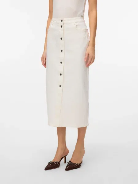 VERO MODA Sijonas VMWild balto džinso