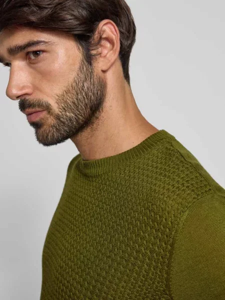 Sweter z dzianiny z mieszanki wełny Manuel Ritz