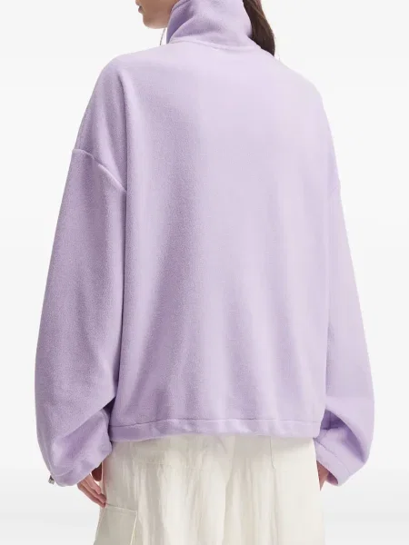 Hanorac din fleece Tout A Coup din fleece de jumătate de fermoar violet