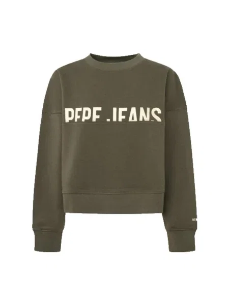 Geacă de blugi Pepe Jeans verde