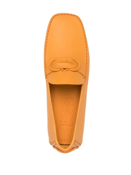 Pantofi loafer Ferragamo slip-on portocaliu