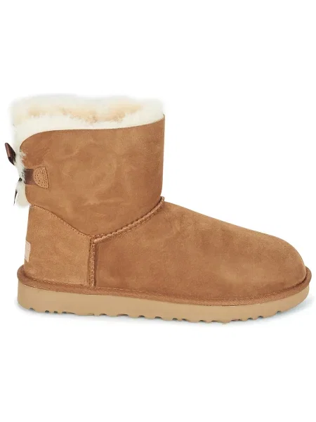 Tenisky Ugg s mašľou hnedá