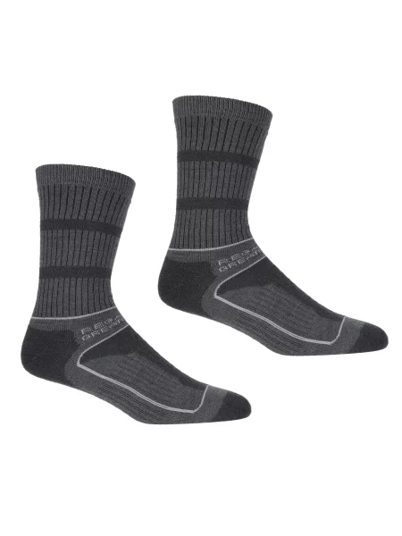 Kobiety 2 Pack Samaris 3 Sezonowe Skarpetki szare