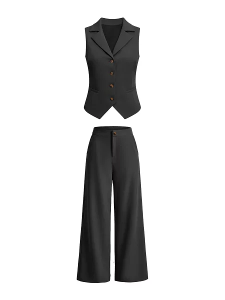 Imily Bela Costum cu pantaloni negru