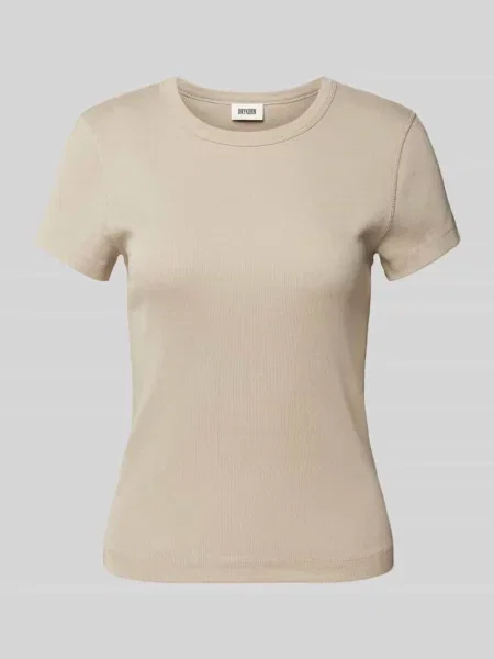 T-shirt o kroju slim fit z okrągłym dekoltem model ‘KOALE’ Drykorn